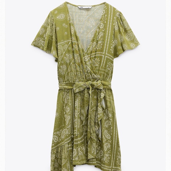 Zara Dresses & Skirts - Paisley Print Mini Dress